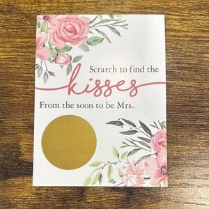 Floral Scratch-Off Card- wedding favors